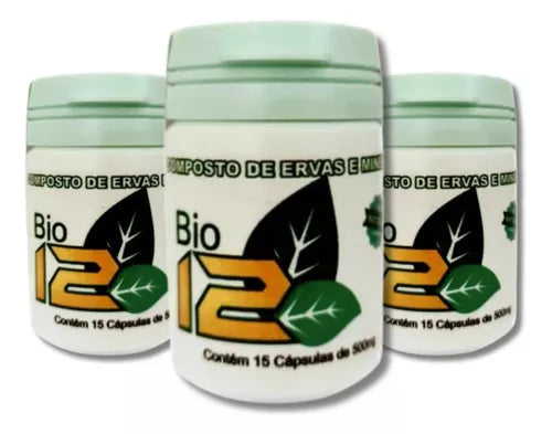 Suplemento Composto De Ervas Naturais Bio 12 Zerador 15 Caps